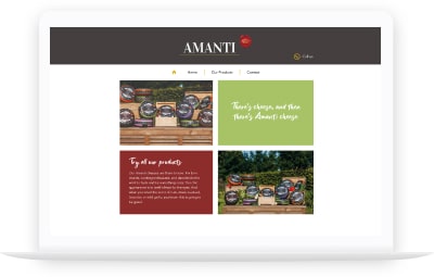 Amanti Cheese website