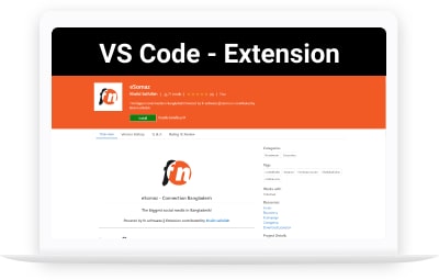 VS Code - Extension (for eSomaz ~ The biggest social media in Bangladesh)