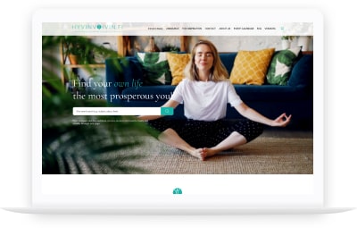 Hyvinvoivin website's UI design and development
