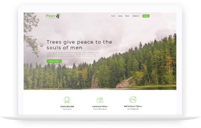 Peer4Tree website's UI design